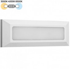 Φωτιστικό Επίτοιχο LED 4W 230V 320lm CCT Polycarbonate Λευκό IP65 3-9708